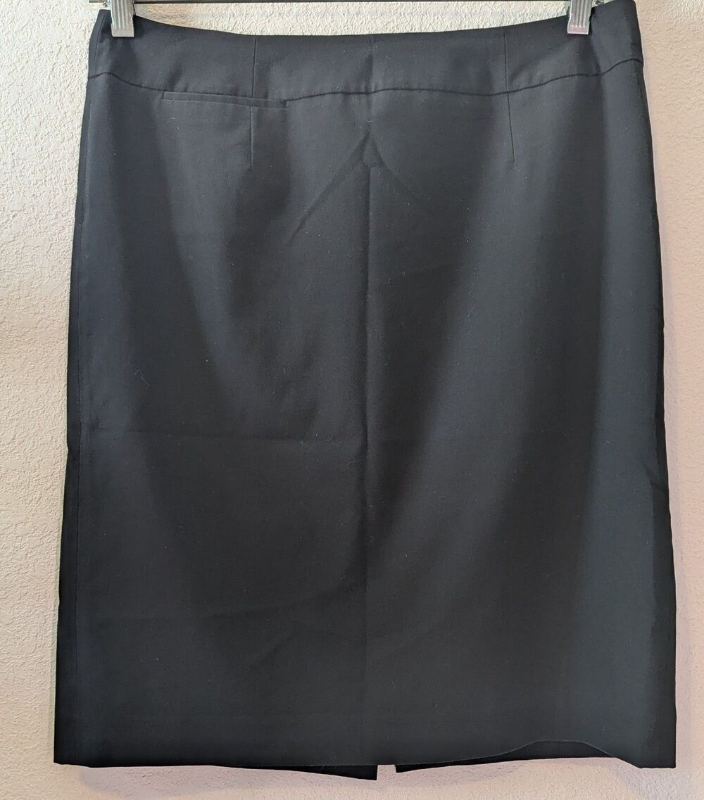 Calvin Klein Women's Skirt Size 12 (34x22) Black Zip (878m)